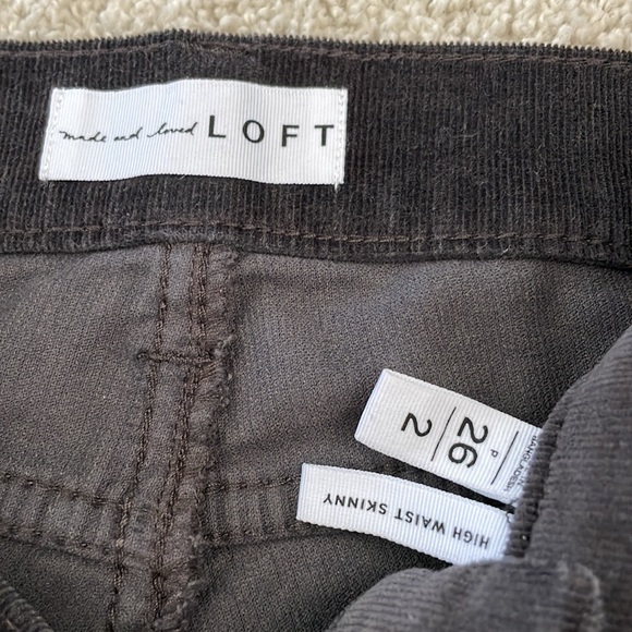 Loft High Waisted Corduroy Pants - Picture 4 of 5